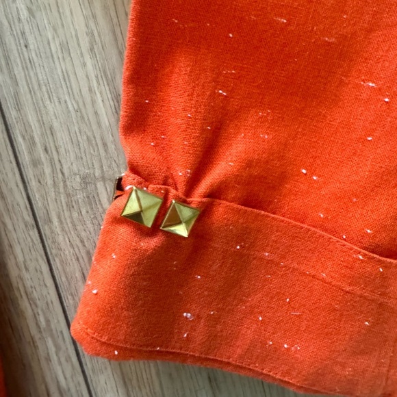 Orange Studded Kate Spade Saturday Jacket - Picture 6 of 11